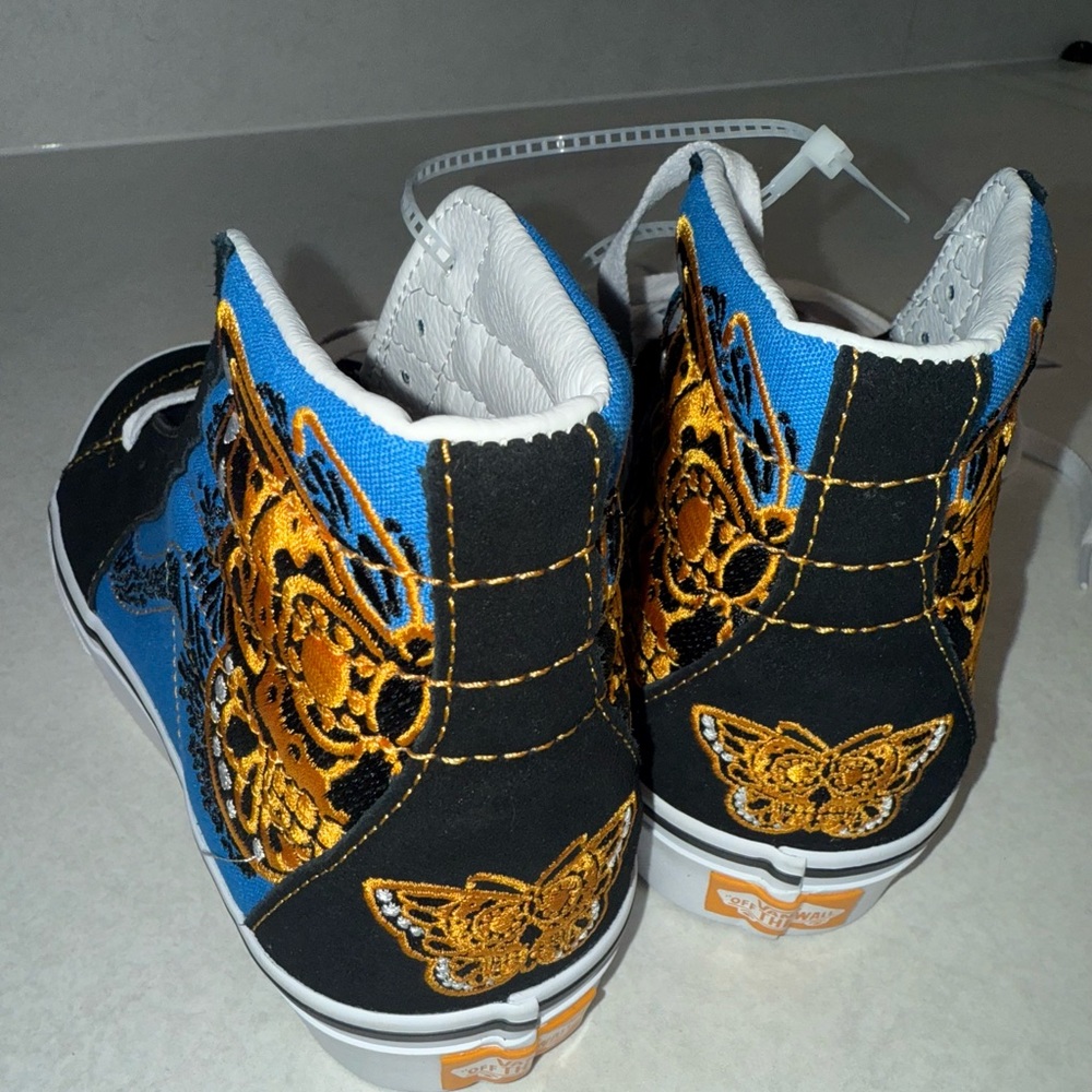 Vans Dia De Los Muertos Sk8-Hi Skate Shoe butterfly men size 6 women size 7.5 - Picture 11 of 14